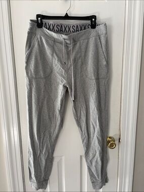 Saxx Heather Gray Men's Jogger Sweatpants with Drawstring